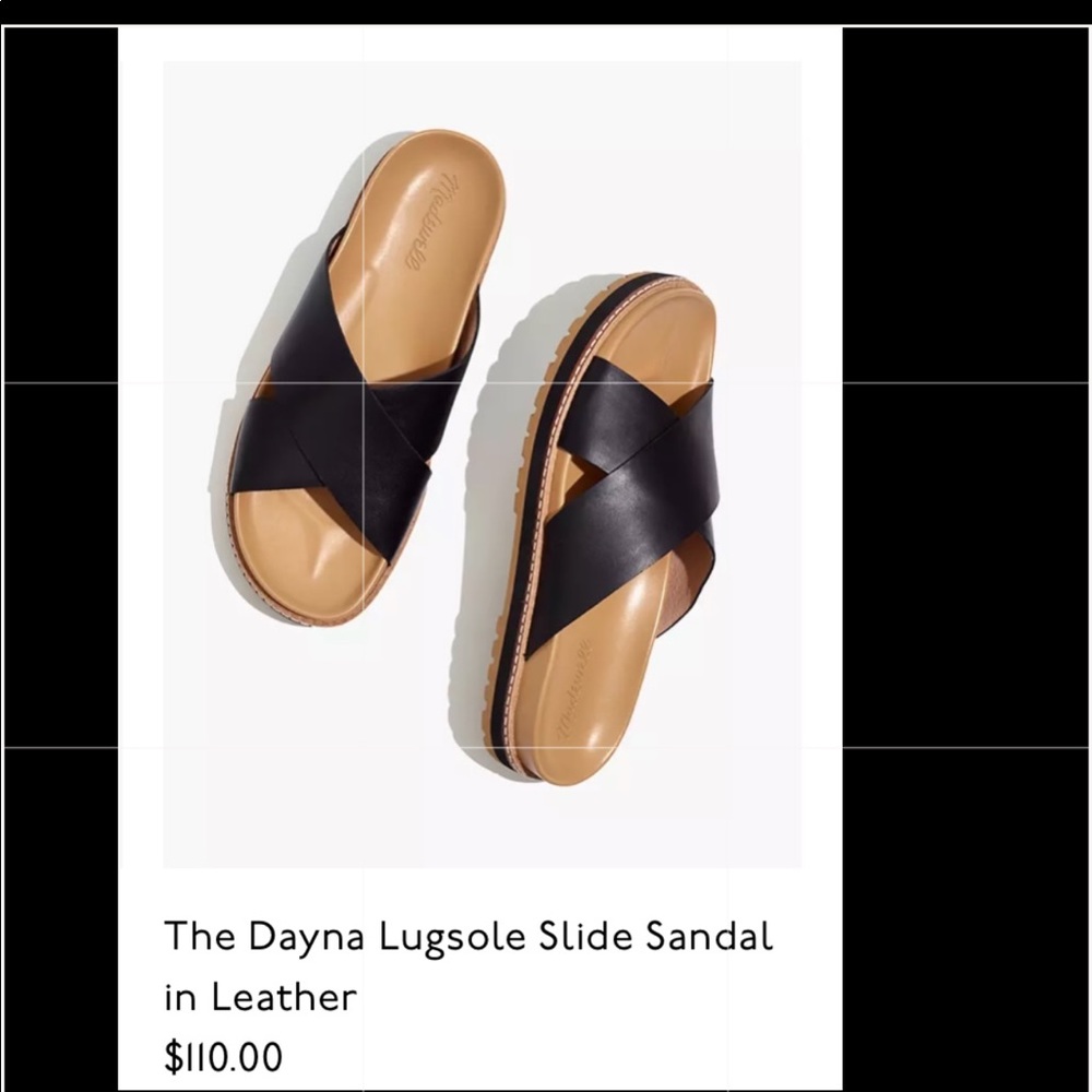 Madewell Dayna lugsole slide sandal in leather - Picture 15 of 15